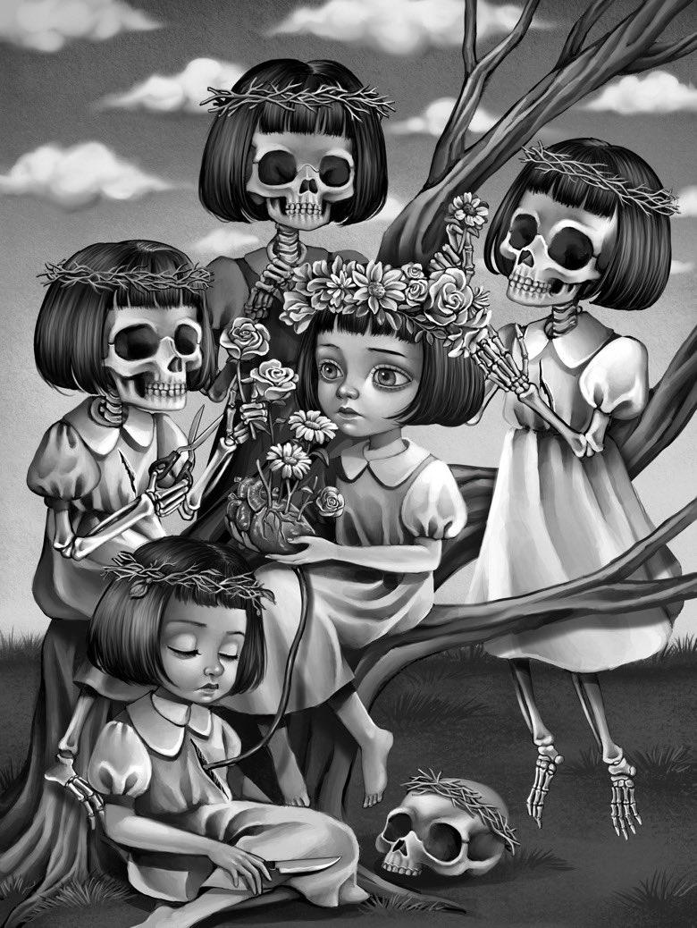 Just wanted to take a moment to officially welcome <a href="/witchkana/">WICKANA 💀</a> into <a href="/The_GhostClub/">Ghost Club</a> family! Super excited that she has joined the community. to celebrate here’s some SPAM to snack on! (see comments below for some more her work) shoutout to crew from Indonesia ♥️ <a href="/rensiardinta/">rensi.ardinta✌🏽🌸</a>