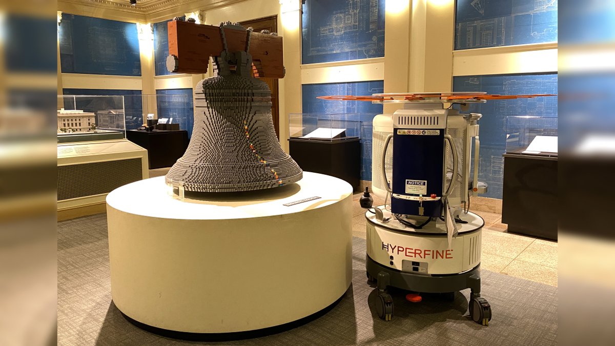 The Swoop® Portable MR Imaging System™ is on a national tour to give #healthcare providers across the country an opportunity to experience game-changing MR imaging #healthtech first hand. 

Pictured here: Swoop® with a #Lego Liberty Bell at the Franklin Institute in Philadelphia