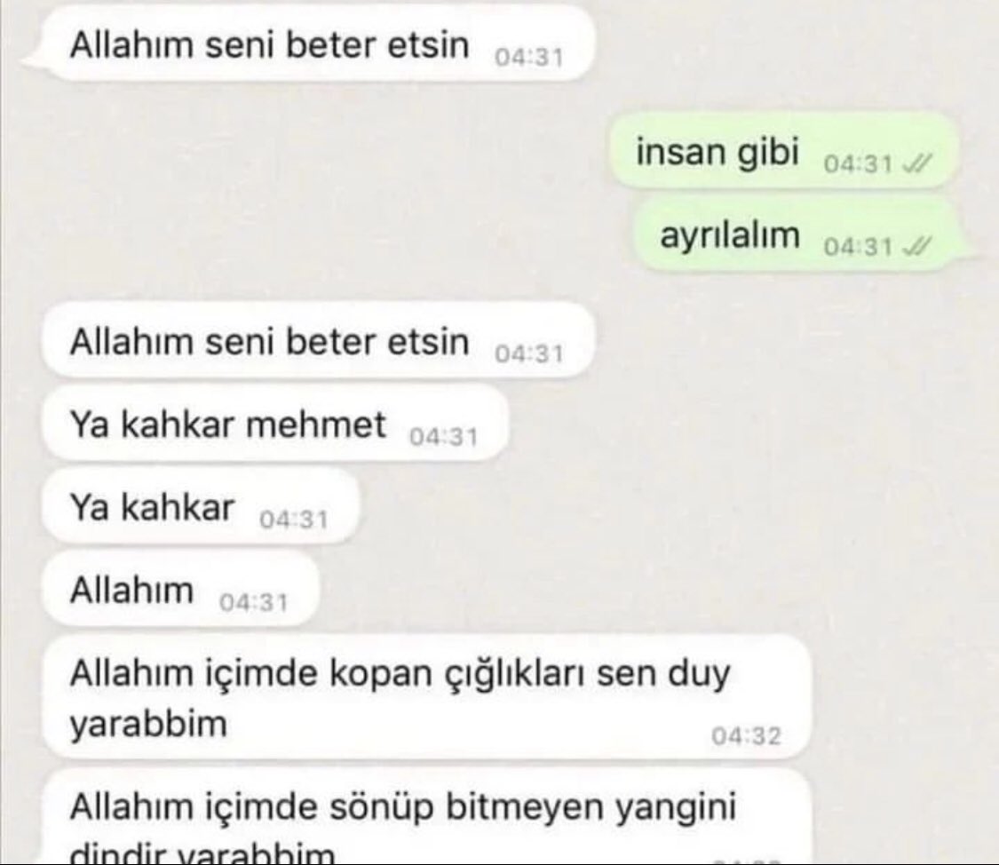 kıza bak ayrıldık diye lut kavmi gibi lanetledi bizi aq