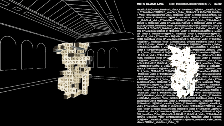 LinzMeta's tweet photo. New MetaBlock Community Structure! 
A meta-participatory project for the design &amp; construction of a 1:1 scale architectural prototype at MetaSpace exhibition at Francisco Carolinum Linz2022
MetaBlockBot:2022-08-20-22-51-10 https://t.co/2JwcQrah62