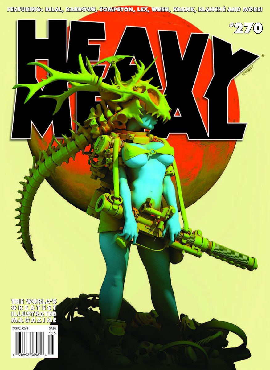 Here's a Vintage Heavy Metal Cover for you to peer at! #heavymetal #comics #scici <a href="/HeavyMetalInk/">Heavy Metal</a> <a href="/el_zombo/">Retro Horror</a> <a href="/mania_horror/">HorrorMania</a> <a href="/PromoteHorror/">PromoteHorror 🎃</a> <a href="/IndieComicsRock/">Indie Comics Rock!</a>