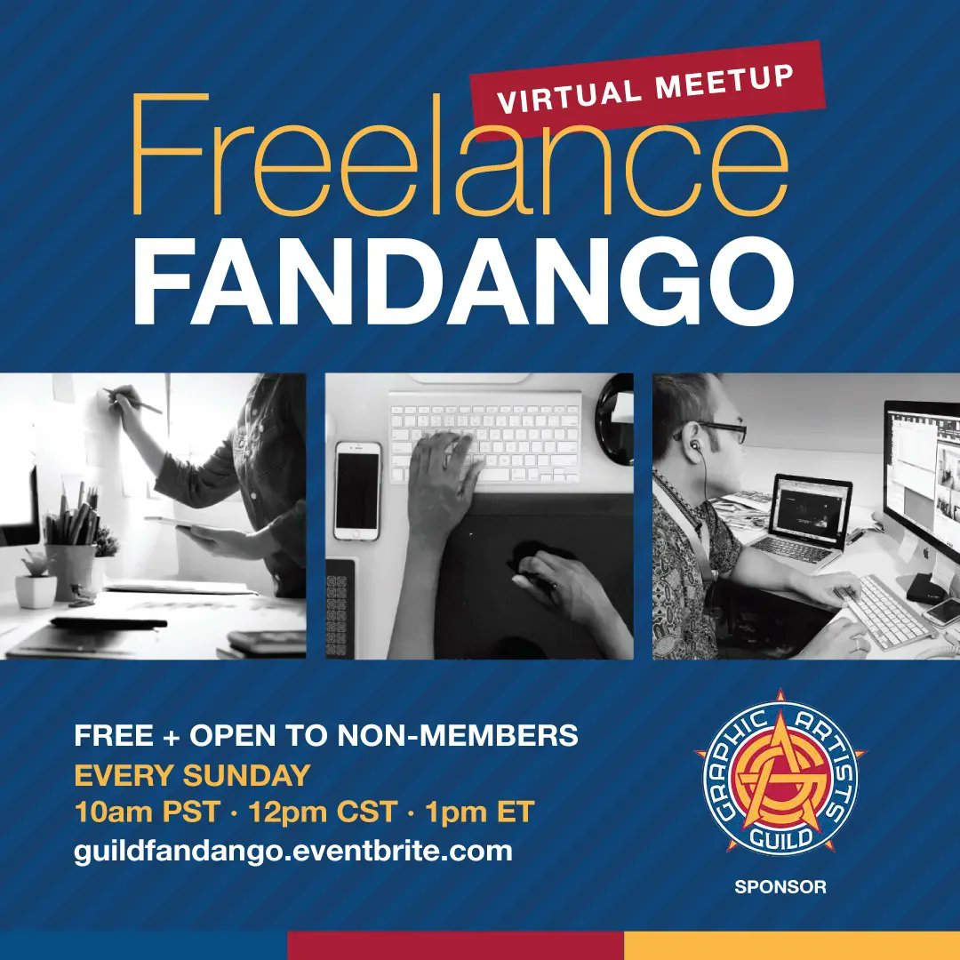 gaguild's tweet photo. Tomorrow, our weekly gathering for all the creative community.π¨
The Fandango is tomorrow! Show up, grab your favorite snack, and letβs all chill, learn, vibe, and have fun! #FreelanceFandango #GuildCommunity https://t.co/OfHEE6BUU2