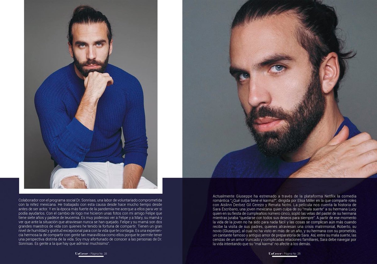 BOOKAgencyMX's tweet photo. “#QueCulpaTieneElKarma es una película que disfruté mucho. Mi personaje, Roberto, tiene la capacidad de querer y de amar de una forma muy pura”. 🫶🏼 @giuseppegamba_ en entrevista con #InFactMagazine ✨ #GiuseppeGamba #BOOKAgencyMx #BOOKPR #TalentoBOOK https://t.co/ooULEzsohU