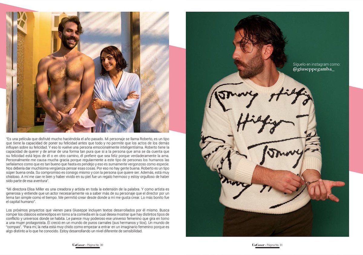 BOOKAgencyMX's tweet photo. “#QueCulpaTieneElKarma es una película que disfruté mucho. Mi personaje, Roberto, tiene la capacidad de querer y de amar de una forma muy pura”. 🫶🏼 @giuseppegamba_ en entrevista con #InFactMagazine ✨ #GiuseppeGamba #BOOKAgencyMx #BOOKPR #TalentoBOOK https://t.co/ooULEzsohU