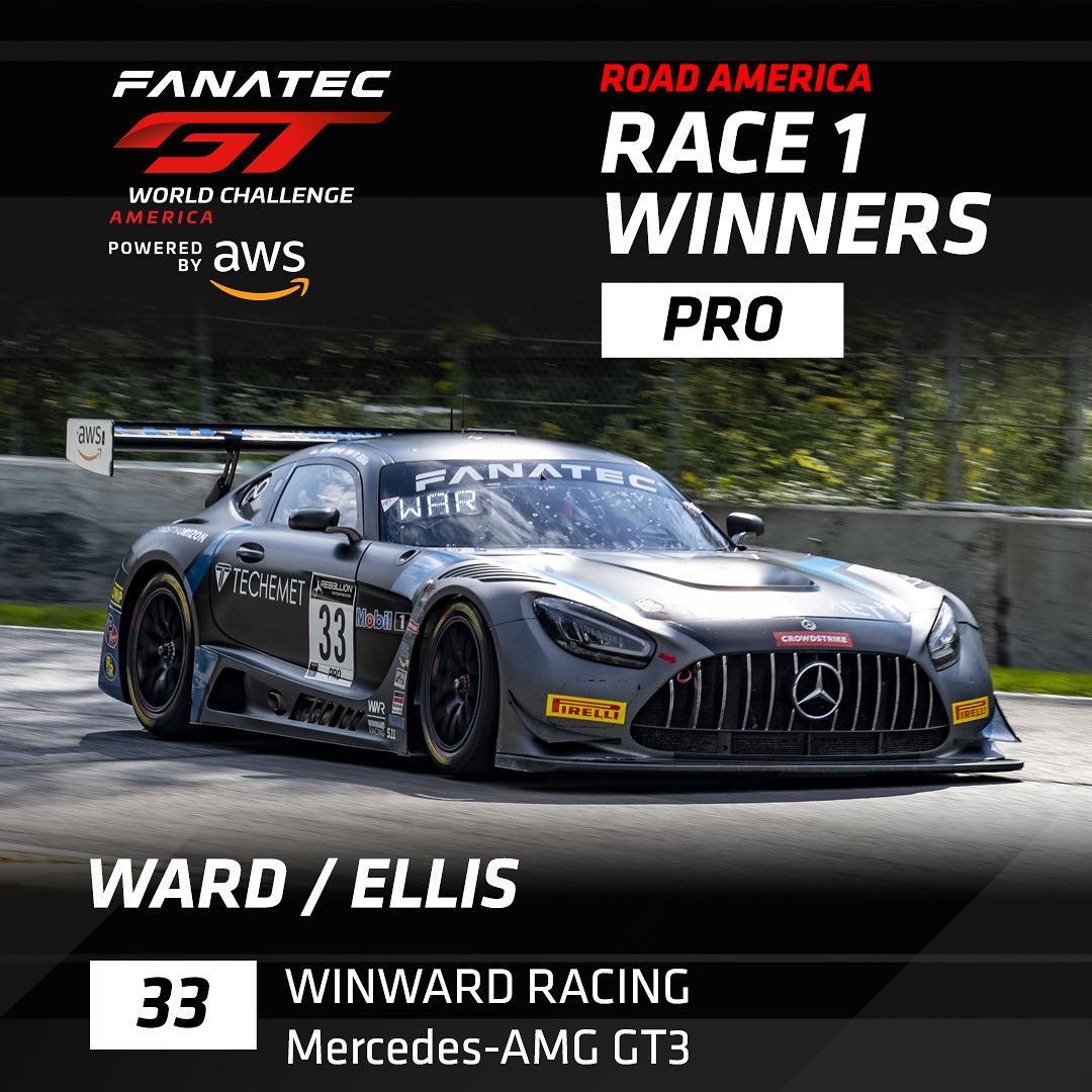gtworldcham's tweet photo. Race 1️⃣ was a nail biter!

Congrats to our winners on hard fought battles 🍾

#FanatecGT #GTWorldChAm #GTRA https://t.co/pY9M8JPU2O