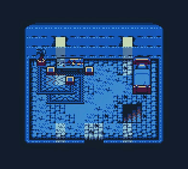 CRTOGRPHR's tweet photo. Evening interior...

#gameboy #screenshotsaturday #gbdev #gbstudio #pixelart https://t.co/F5cnKdY7Qa