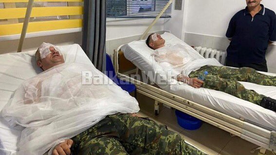 visegrad24's tweet photo. BREAKING:
3 suspected Russian agents on tourist visas attacked 2 Albanian soldiers tonight with the use of unknown chemical substances.
The attack came as they tried sneak into an Albanian weapons factory.
One of the Russians was shot.
Albania is a NATO member. https://t.co/kP74pN1nNE