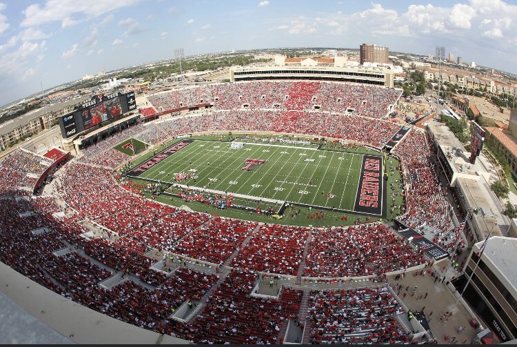 Raiderwest66's tweet photo. @Big12Conference @BUFootball @CycloneFB @KU_Football @KStateFB @OU_Football @CowboyFB @TexasTechFB @TexasFootball @WVUfootball @TCU_Athletics The “Jones”. Guns up Red Raiders! 🌵 #WreckEm #RedRaiderfb https://t.co/klYwT6Sy45