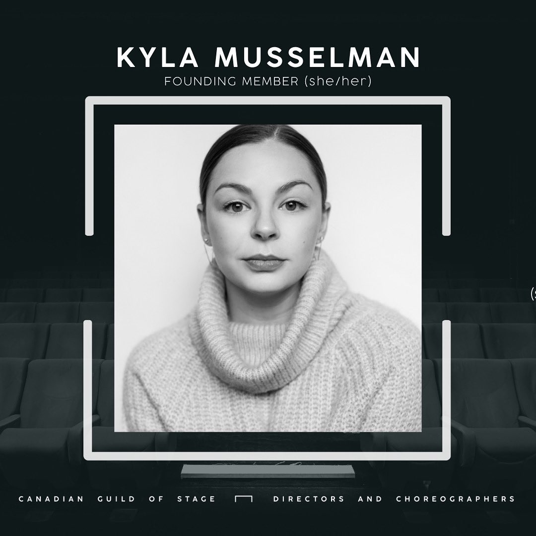 officialCGDC's tweet photo. Meet our team member, Kyla Musselman! Full bio on our Instagram, @officialCGDC! #CGDC #BuildingPathways #CanadianGuildOfStageDirectorsAndChoreographers #Theatre #MusicalTheatre #DanceTheatre https://t.co/LGzVGxAGTM