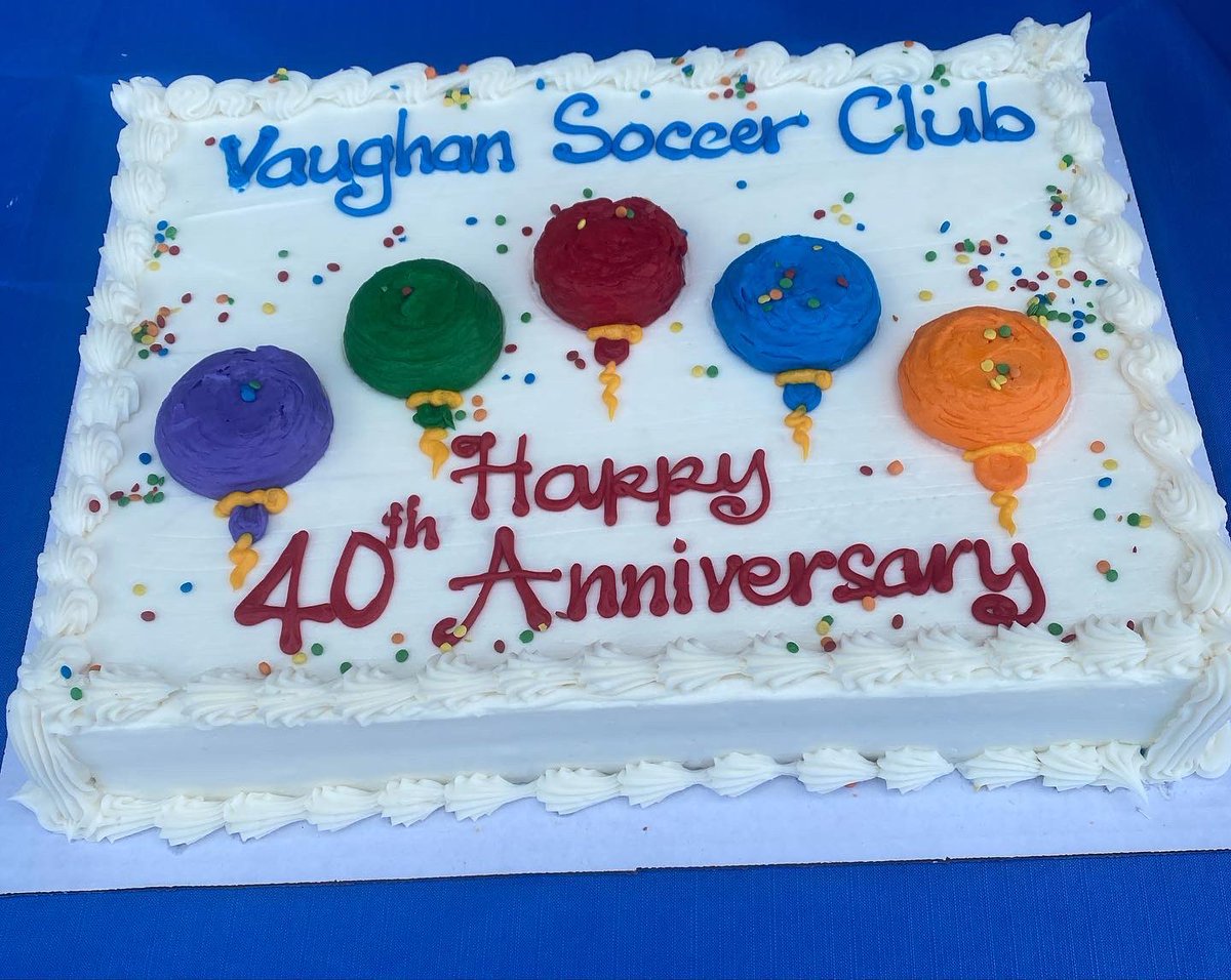 vaughansoccercl's tweet photo. Celebrating Our 40th Anniversary ! Cheers to all the founding and current members, players, volunteers, coaches, staff and parents ๐ฅ @OntarioIsSoccer @YorkRegionSA @CanadaSoccerEN #established1982 #est1982 https://t.co/60xLPhtIrs