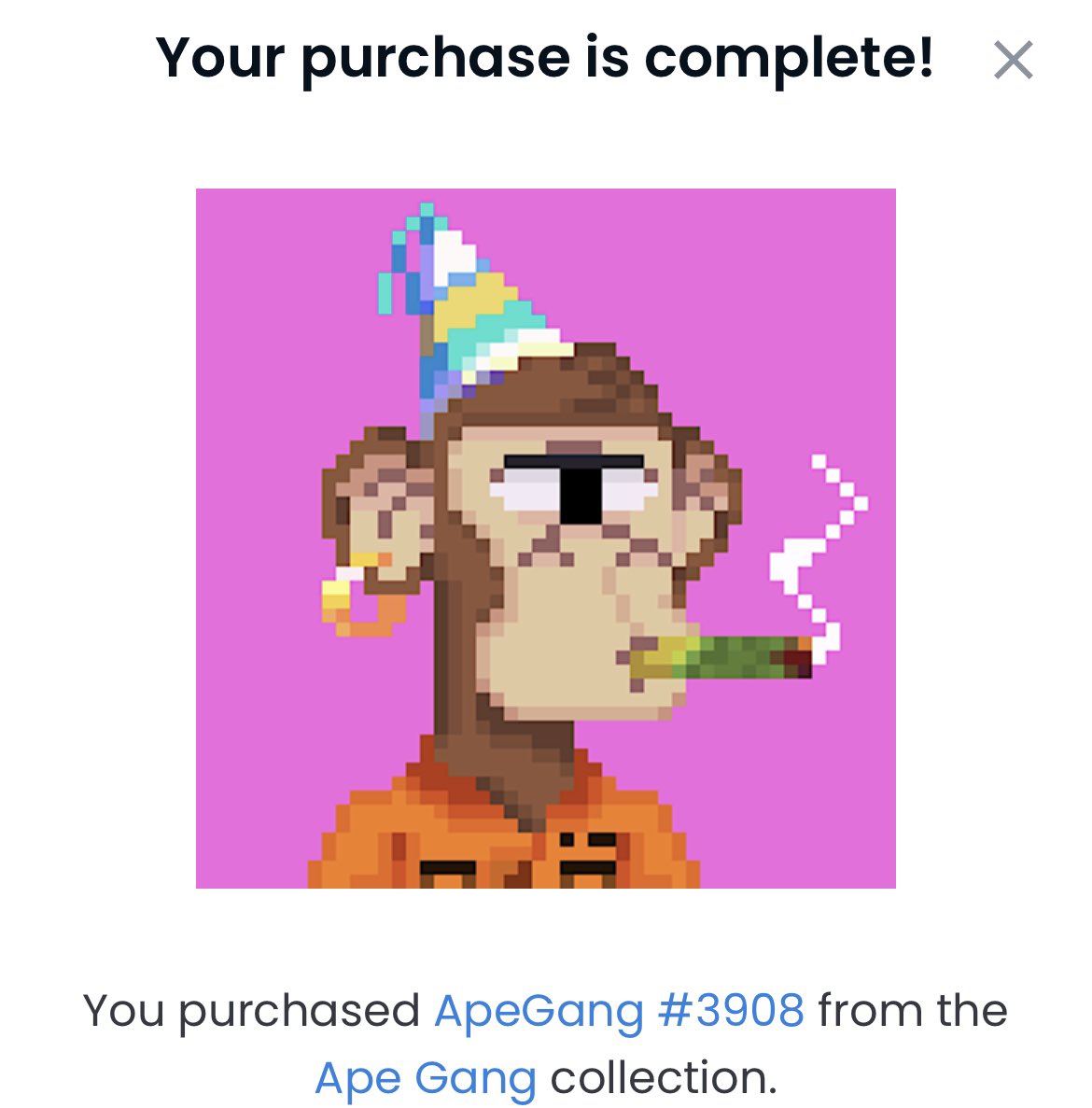 @RhiannaHollenb1 <a href="/ApeGangNFT/">ApeGang.eth</a> Now 🥳🐒🔥