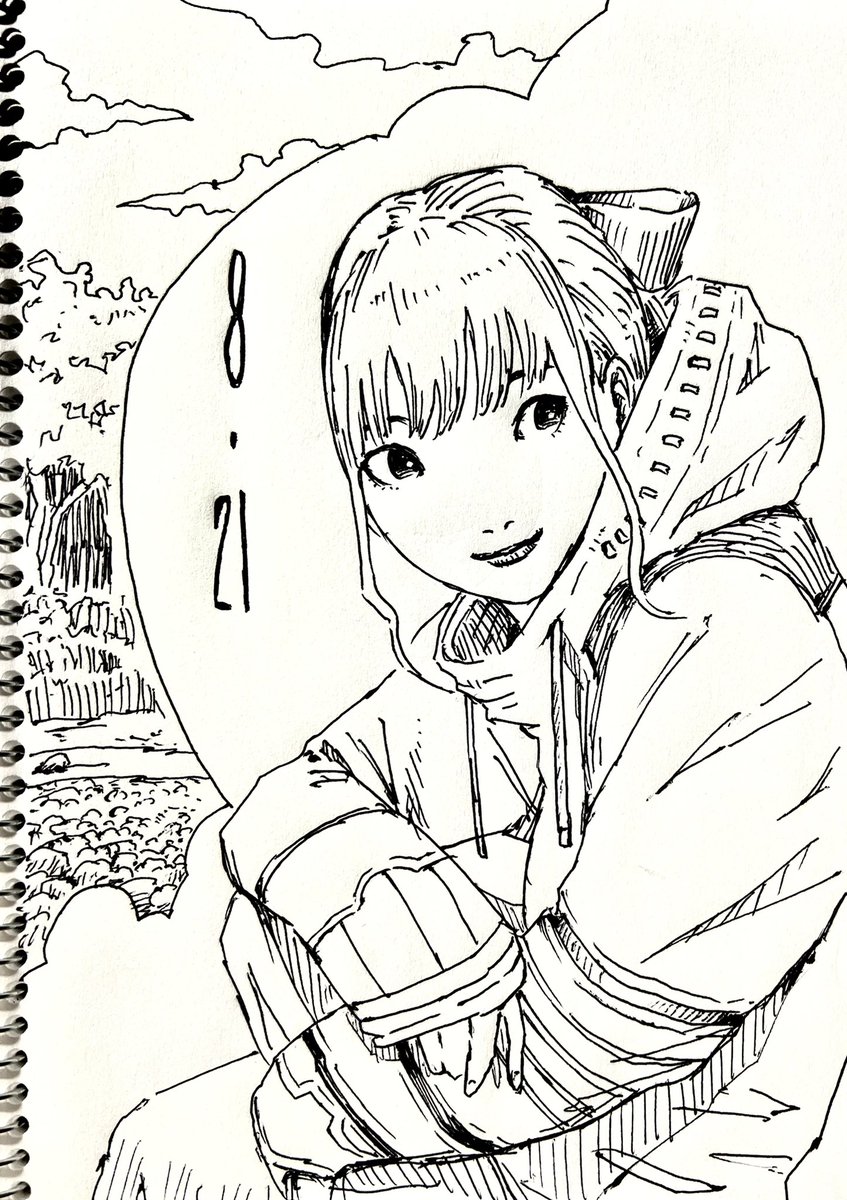 おはようございます!
今朝のらくがき! 