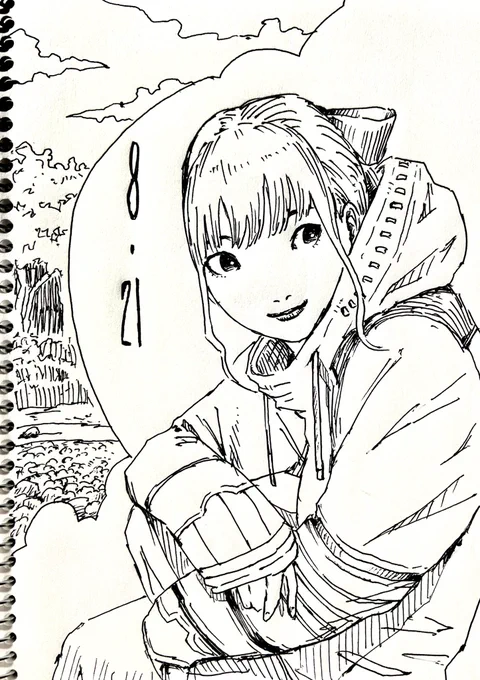 おはようございます!
今朝のらくがき! 