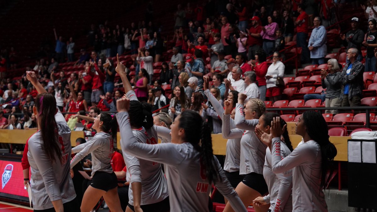 UNMLoboVB's tweet photo. Got to compete today against someone else and came away with a preseason W.

Next Friday, it’s for real.
#GoLobos https://t.co/t6DsyI1QSY