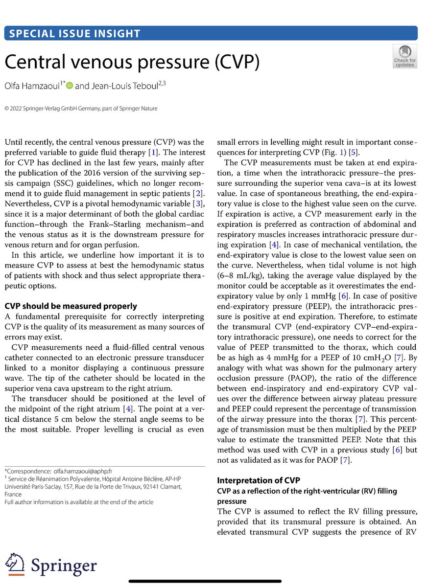 Cool new CVP paper that doesn’t bring anything new to the table but has some solid teaching points for the new-to-critical care folks. 🎩 tip to the authors. 

Eddyjoemd.com/foamed