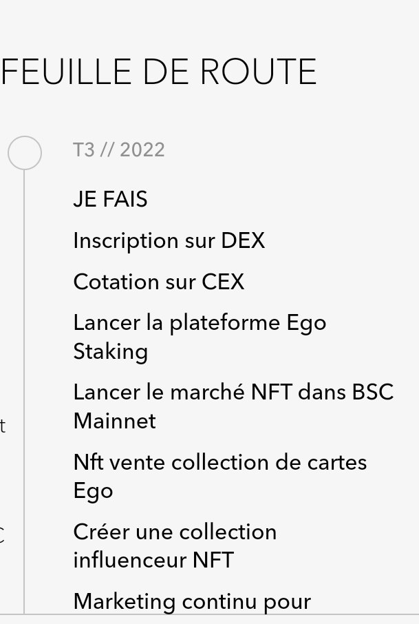 Web3_Mx's tweet photo. Ici est défini la feuille de route #RoadMap🎉 du projet @Ego_Paysenger
🚀Vous aviez la possibilité de participer à la prévente du jeton Ego
🤔Qu'attendez-vous? https://t.co/GRmwAbI6l3 pour nous rejoindre 🚀
🥩 #Withepaper de @Ego_Paysenger
🏂https://t.co/RYtvZIDmUh🏂 https://t.co/bZaIZVInf8