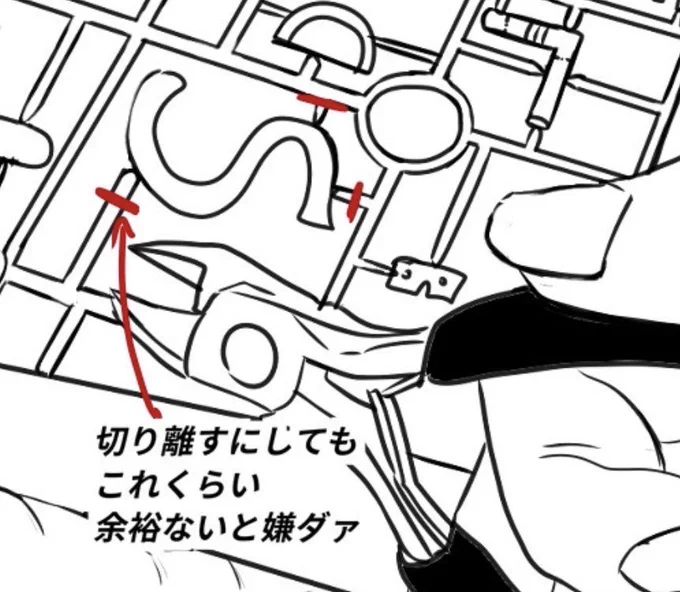 返信しきれないですが
箱を開けたくない!ランナー切りたくない!という気持ち
自身もコレクターなのでもちろんわかります
ちょっと実際に聞いた対策を撲滅子ちゃんがやってる絵を描いてみたかったので✏️
しかし封がないプラモパッケージだとしてパーツの袋開封するとかで終わらせるのは駄目なのかな🙃 