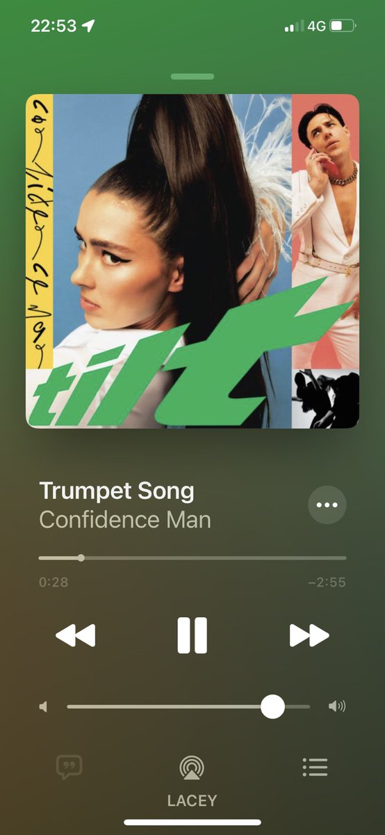 Just as good as anything with vocals. One of my personal faves. 

Plus Janet can change outfit so all good 💜 

@confidencemanTM #Goodmusic #trumpetsong #ConMan