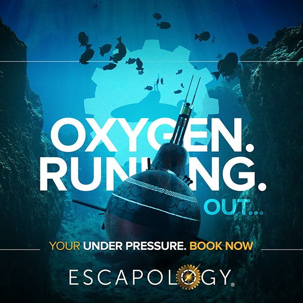 You're trapped in a steel tube at the bottom of the ocean but you have options: Be crushed by the pressure, or suffocate. Neither ideal really. Play Under Pressure Now: escapology.com/en/las-vegas-n…

#ShouldveGoneRowingOnLakeTahoe