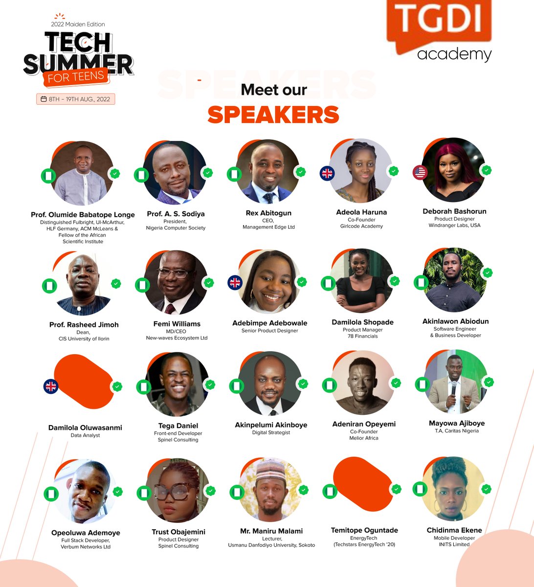 ngtgdi's tweet photo. @mayowaajiboye05 @SpectraDY @gsams21 @steveajose @Kolexx_1 @iamtofunmie @baddorichy @Cayleb01 @BiodunAkinlawon @theakinakinboye Thank you for ensuring that those in disadvantaged communities have the opportunity to learn and be digitally equipped and relevant in our world today.
#techsummer #tgdi #academy #tech #TechSummerForTeens #uiux #css #html #javascript #productdesign #grassroots #development #tech https://t.co/wuEKi10TuP