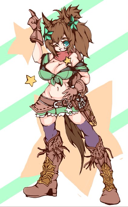 "Howdy?"
#ウマ娘 
#ウマ娘プリティーダービー 
#タイキシャトル 