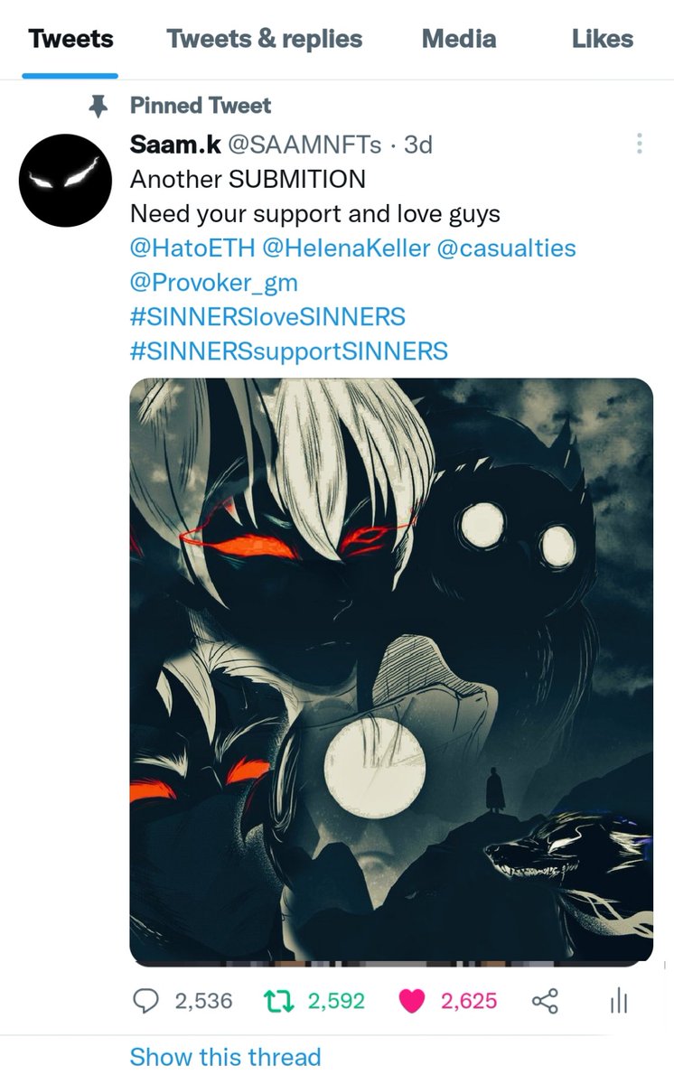 Thanks for the support and love guys♥️
Haters will say it's fake😁😂
<a href="/HatoETH/">Hato</a> @Provoker_gm @HeIenaKeller <a href="/casualties/">/bran</a> 
#SINNERSsupportSINNERS 
#SINNERSUPPORT