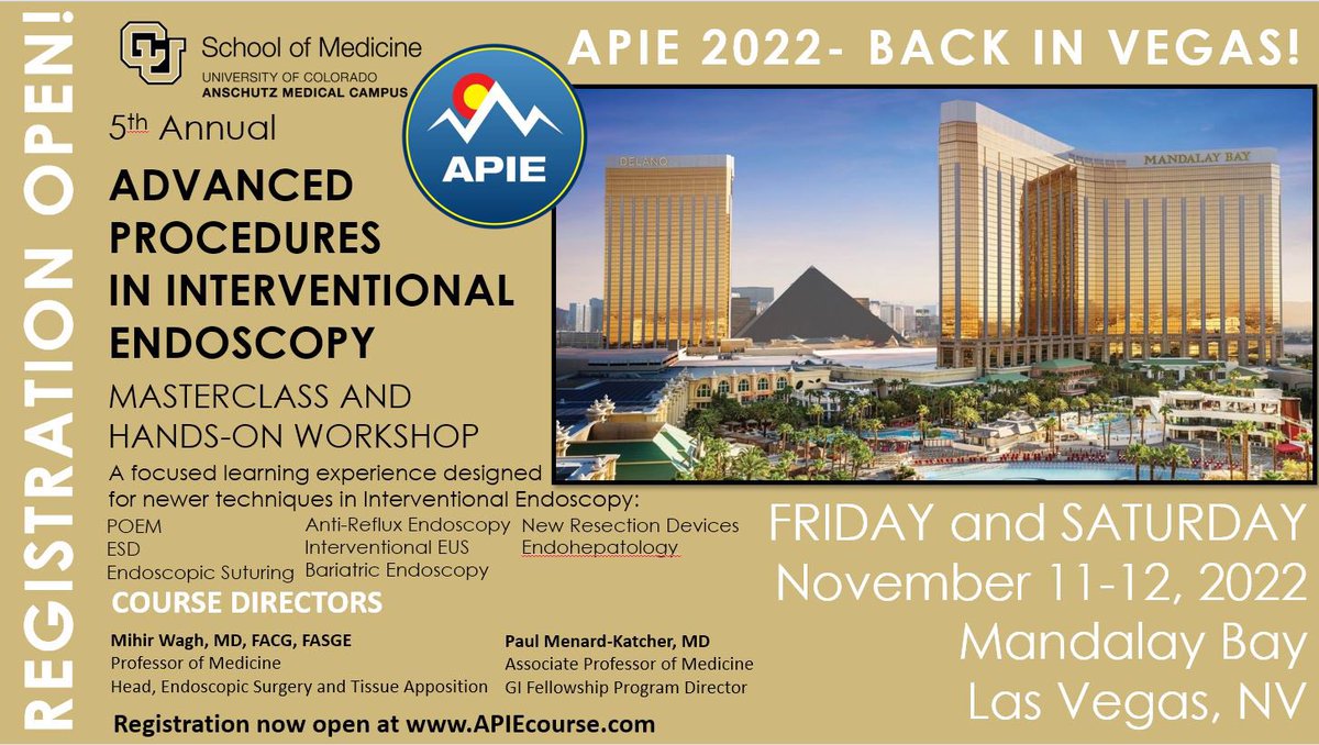 drdalbir's tweet photo. Do not miss out on this opportunity to learn from world’s best in the field of interventional #endoscopy organized by @mswaghden and #paulmenardkatcher at #LasVegas #APIEcourse #gitwitter #GASTROENTEROLOGY
Register soon
https://t.co/8CBY409bem https://t.co/NsSEHIXHrJ