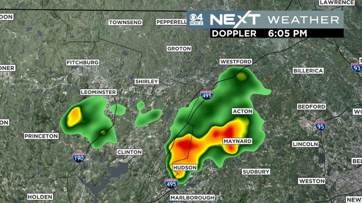 Sarah Wroblewski on Twitter "A couple stronger showers/storms on radar