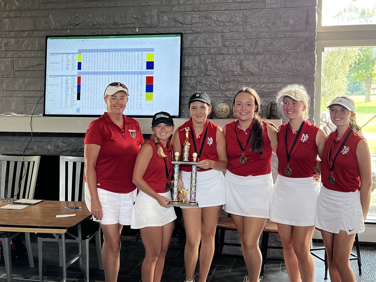 Congratulations to <a href="/New_Pal_Golf/">New Palestine Girls Golf</a> on winning today’s New Palestine Invitational. Dragons shoot a 358 to win the title, led by Zoe Nelson’s 87. Katie Kelley shot 88, Kate Stanfield 91 and Lauren Appleby 92.