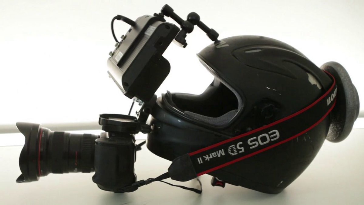 theTYBpodcast's tweet photo. Here's the sort of thing the POV "Headcam" shots were done on! https://t.co/nAKI2J5E7m