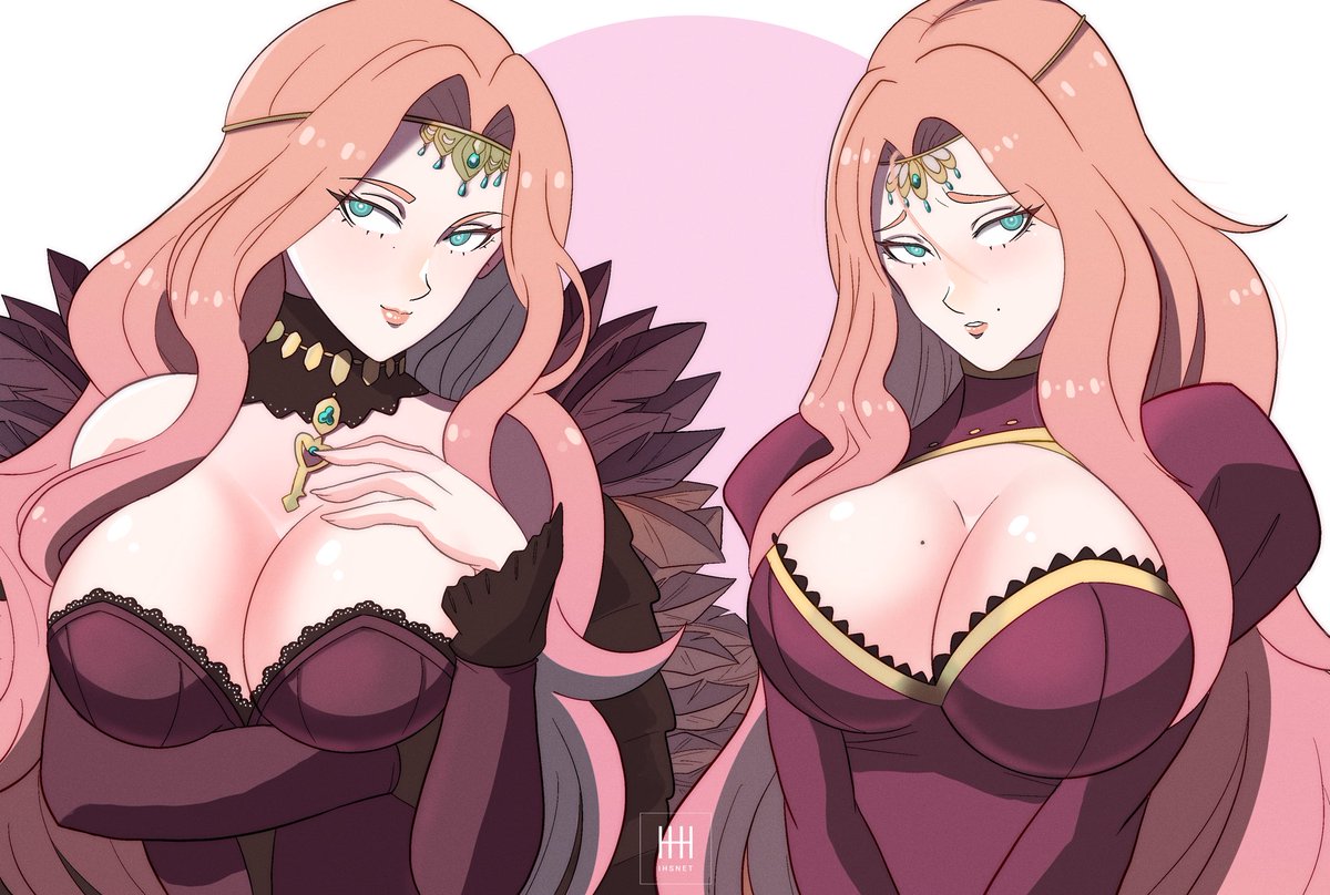 Two Fates 
COM Done!
What if… Cornelia wasn’t evil, and can join to your group? Well, here you can see the Canon and the Good Cornelia! Hope you like it!
#FETH #FireEmblemThreeHouses #FEHeroes #コルネリアアルニム #コルネリア #FE風花雪月 #Cornelia #おっぱい