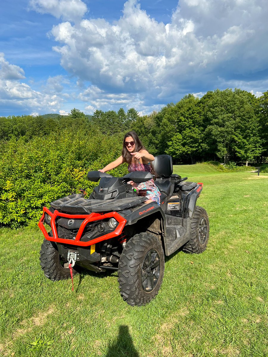 GabbyMaresco's tweet photo. Some pics of me on my Vermont Adventure from this past week! Hiking Mt. Equinox, Peach picking, AV driving, &amp; fresh water pond swimming was great fun! #vermont #summervacation #summer #travel https://t.co/5xFJ34cgsF