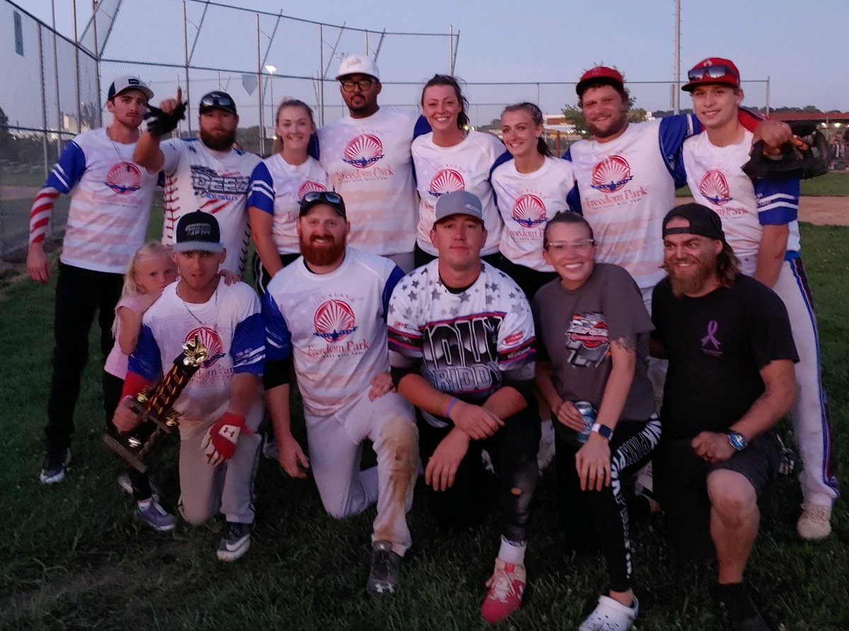 Congratulations and a BIG thank you to Shayla Becker and her crew of softball teammates who WON the #SiouxlandFreedomPark softball tournament!! #softballtournamentforcharity