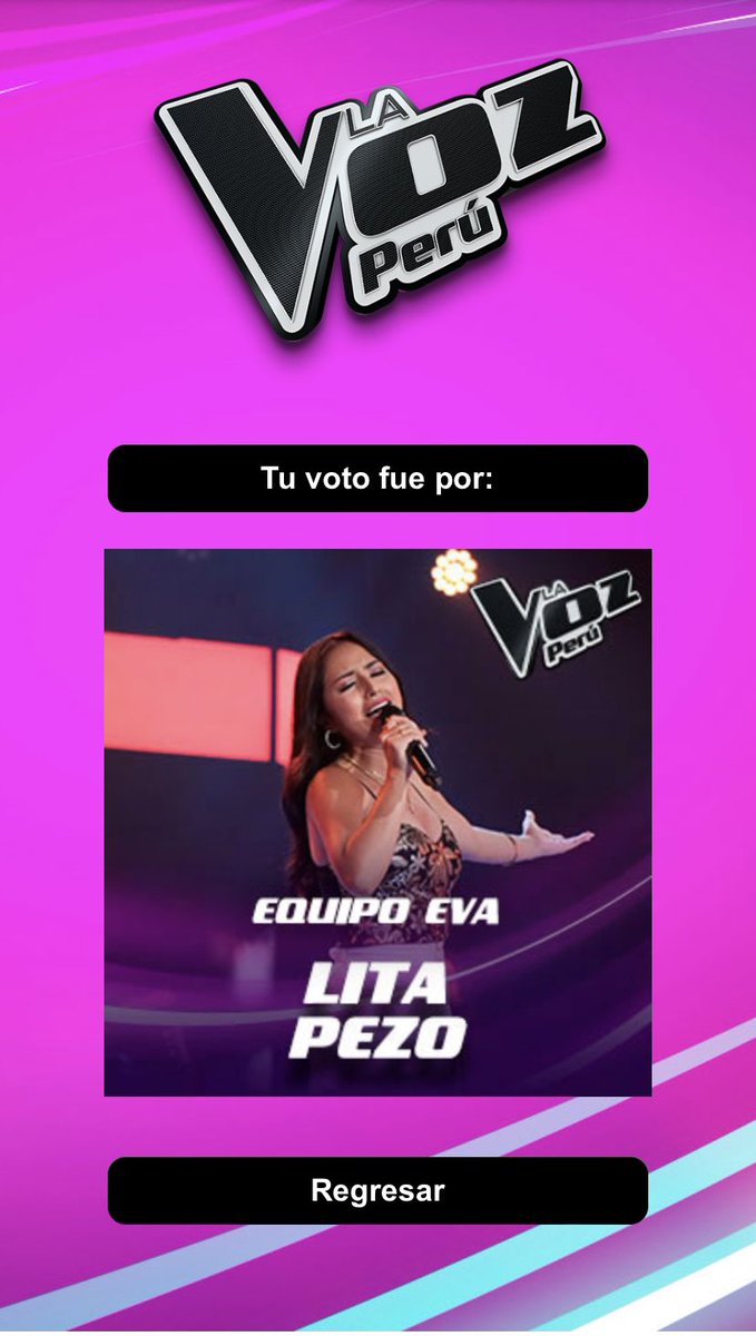 ClauHolguin24's tweet photo. #lavozperú  mi campeona @LitaPezoOficial  equipo @evaayllon https://t.co/D5GgSisb2U