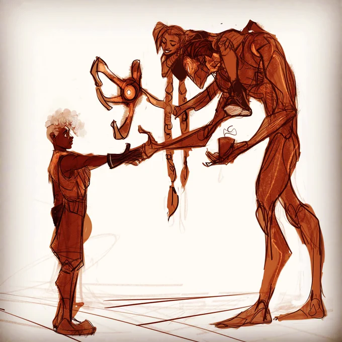 Ekko meets the Machine Herald  #arcane #ArcaneArt #ekkojinx #viktorarcane 