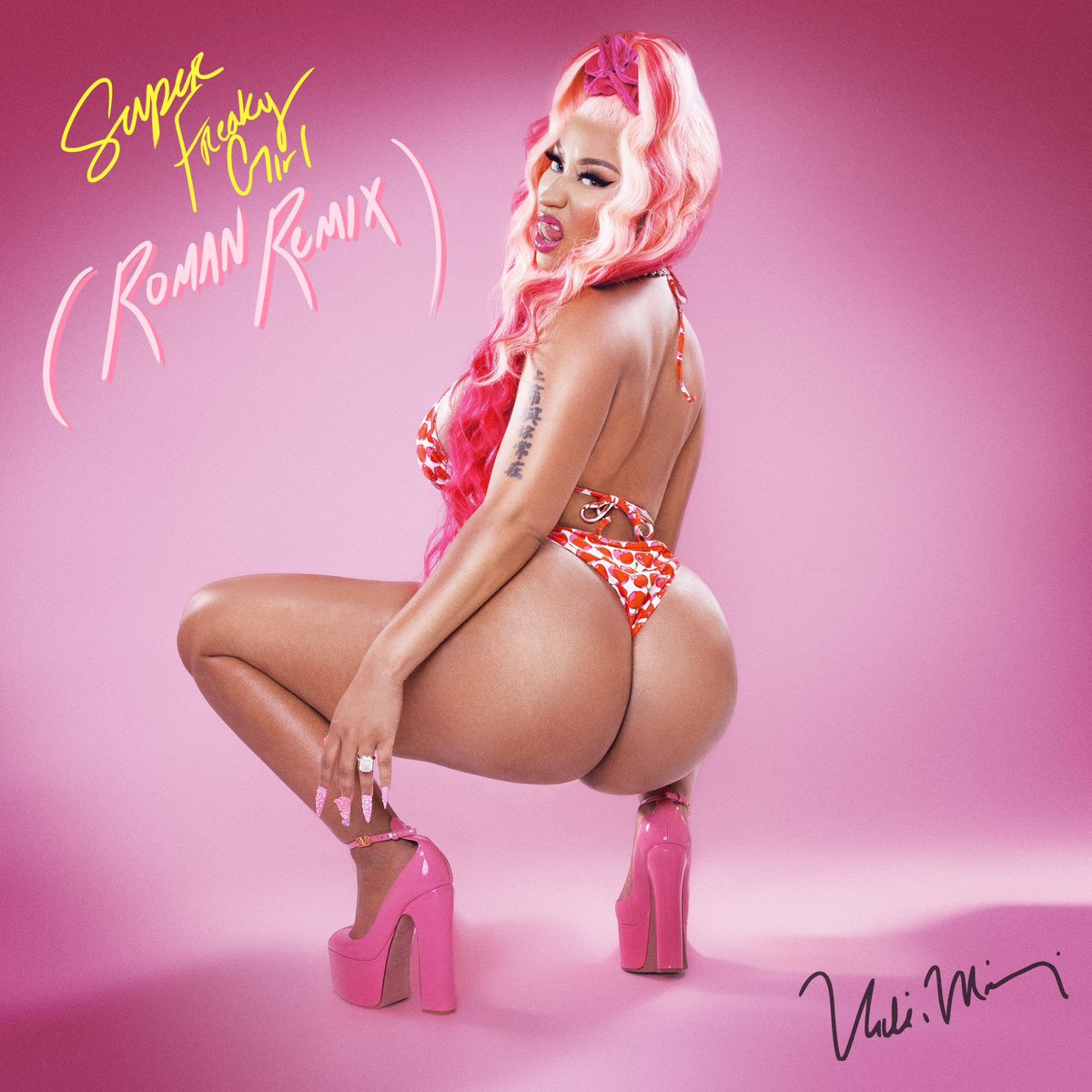 Female Universe (@femaleuniverse) on Twitter photo 🎶 | Nicki Minaj (<a href="/NICKIMINAJ/">Nicki Minaj</a>) has released the remix to ‘Super Freaky Girl’ channeling her in Roman Alter Ego 🎶 | Nicki Minaj (<a href="/NICKIMINAJ/">Nicki Minaj</a>) has released the remix to ‘Super Freaky Girl’ channeling her in Roman Alter Ego