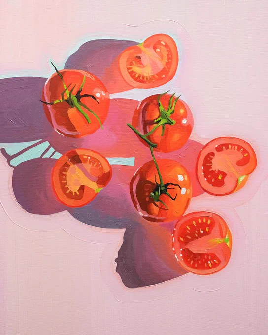 Second is this one. It's gotten a lot of good feedback at fairs for how colorful and glowy it is even on matte paper 