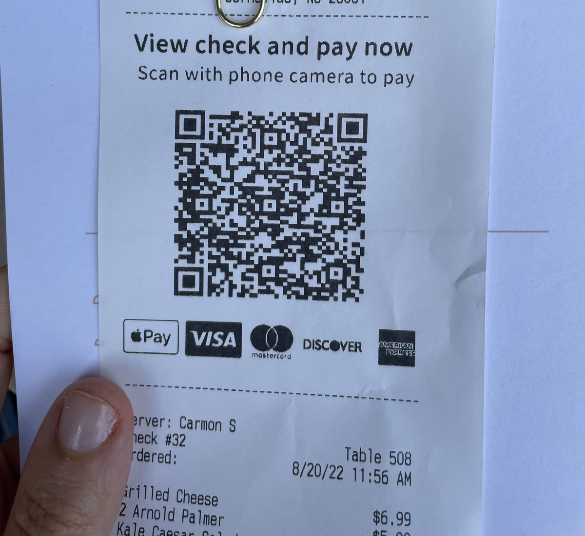 I met the future of table service restaurant #payments today