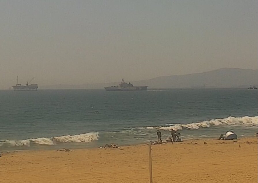 USS Tulsa (LCS 16) Independence-variant littoral combat ship leaving Seal Beach, California - August 19, 2022 #usstulsa #lcs16