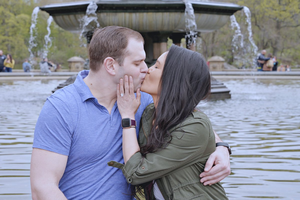 Csarge31's tweet photo. A couple months ago, my fiancé and I recently got engaged, and I wanted to share some photos we received from our photographer. It’s been an amazing two years. Shout out to @hinge for connecting us and being the app meant to be deleted.  #engaged #love #engagementring #hinge https://t.co/v5WlvAbWhM