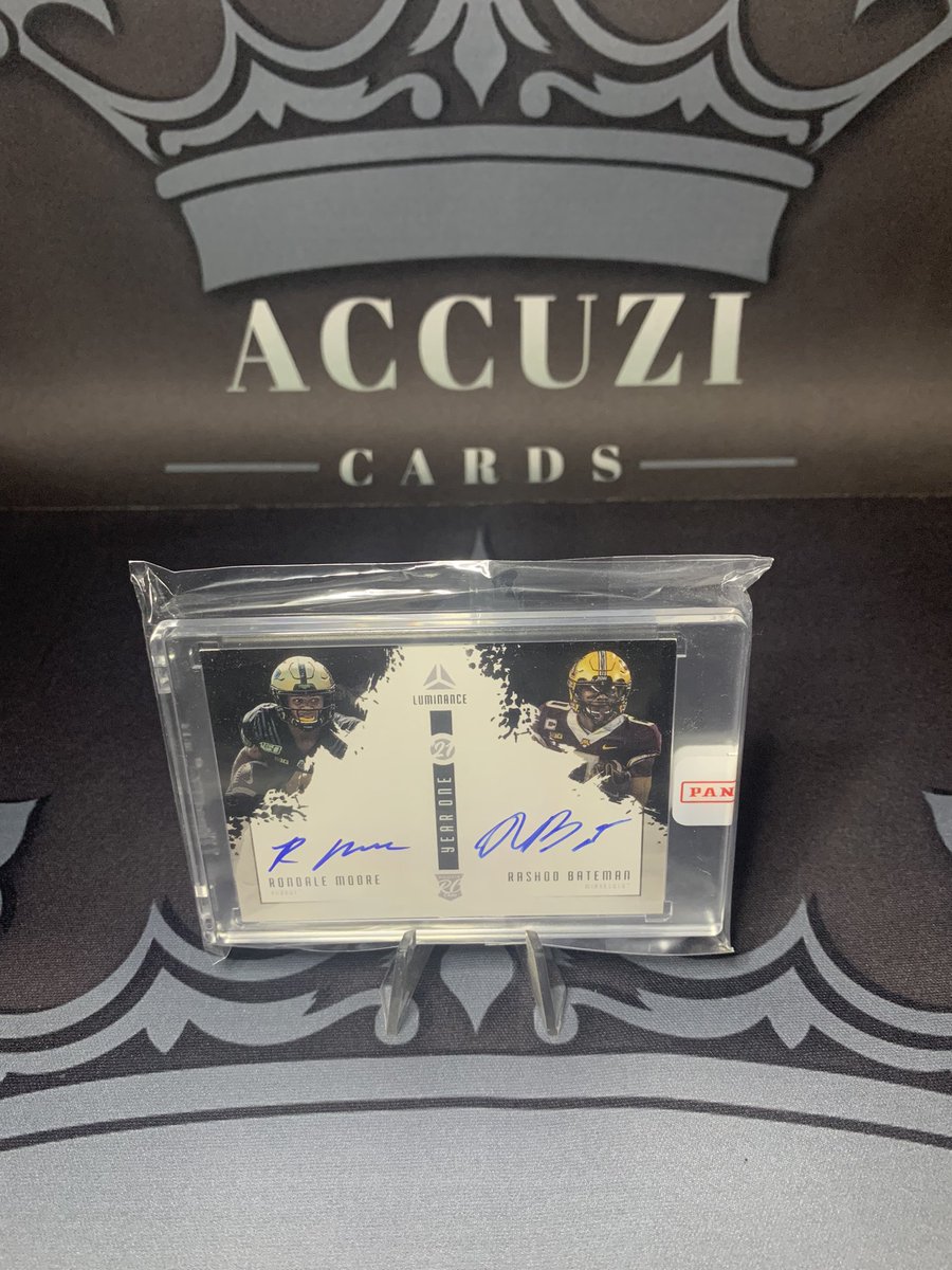 2021 Luminance Year One Rondale Moore/Rashod Bateman Dual Auto $55 Shipped? Cant find any comps @CardboardEchoes @sports_sell @HiveRetweets @hobbyretweeters