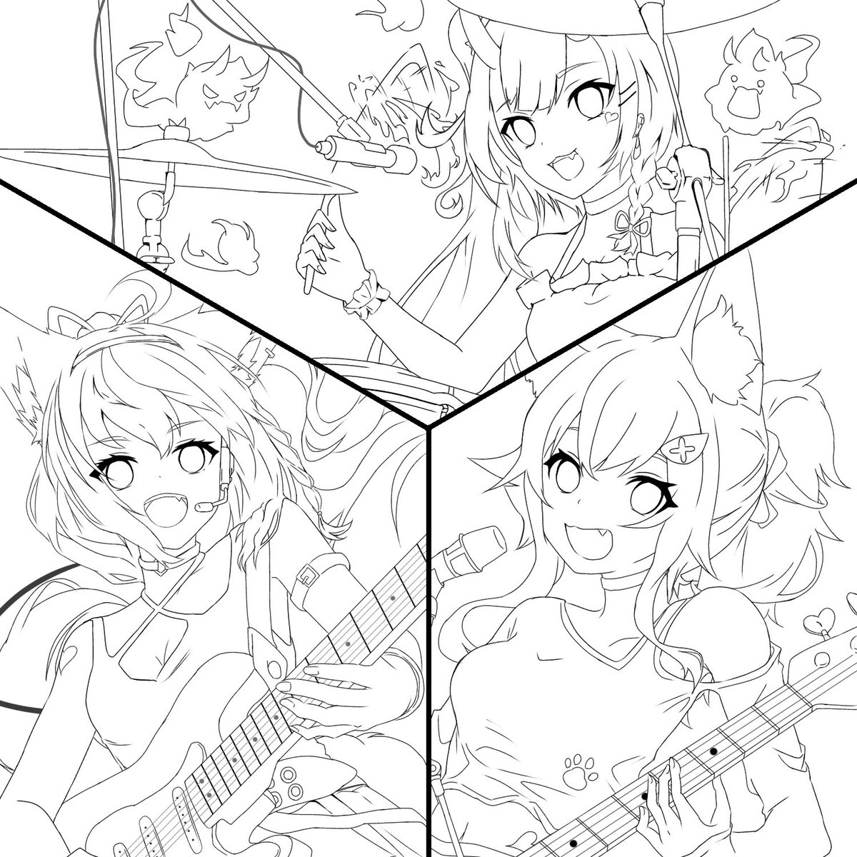 線画配布 のイラスト マンガ コスプレ モデル作品 10 件 Twoucan