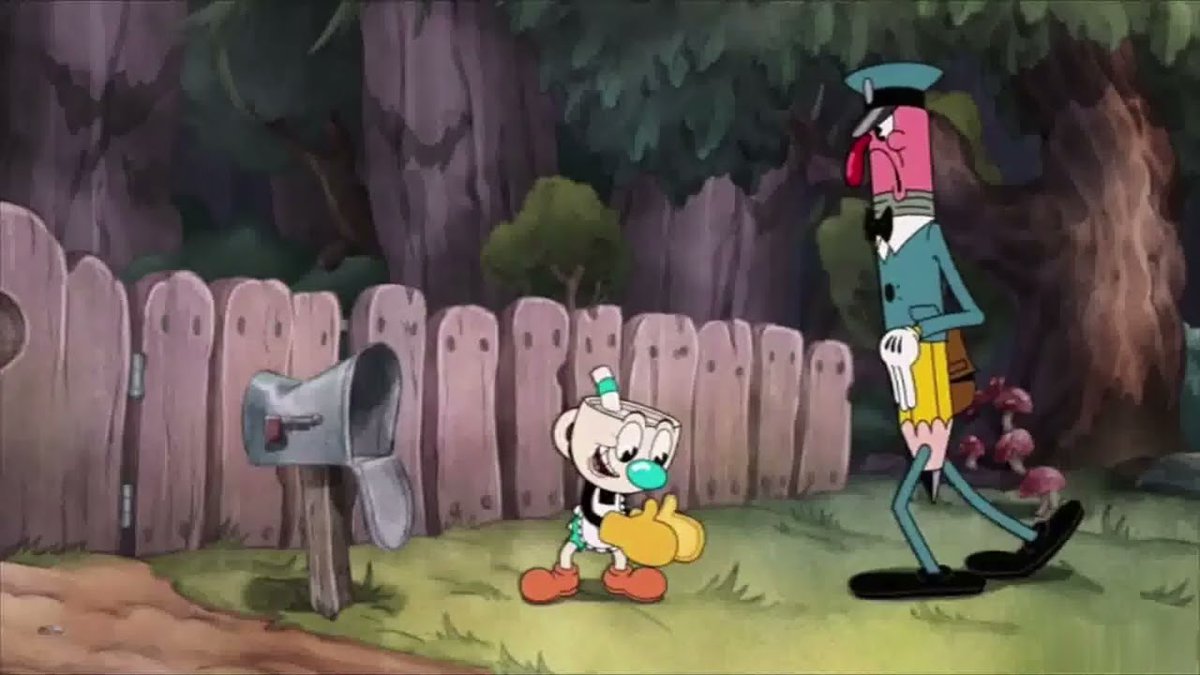 Stares6Dark's tweet photo. Mugman Mailman, Mailman Mugman,  Mugman Mailman....this joke is catchy love this season.

#twitchcontentcreator #twitchtv #twitchveterans #twitchde #twitchmen #mugman #cupheadshow #cuphead #gamer #gamerman https://t.co/Slbi4d7qLB