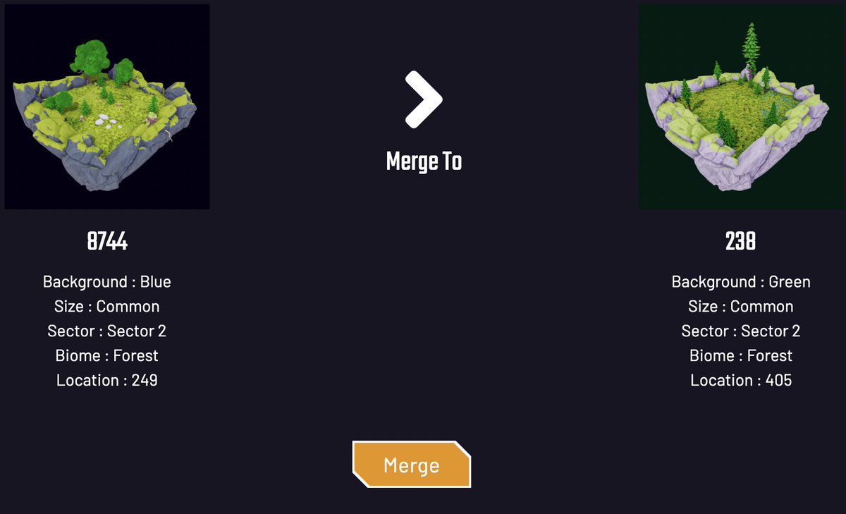 ChillyNFTs's tweet photo. The MERGE is happening - merging NFT land plots make for rarer traits provides a deflationary mechanism!  How many will be left! Tokenomics!  Lands in a MMORPG ready to play now!  Get in before its too late!  @BeyondEarth_NFT #NFTs #MMORPG #NFTCollection #NFTCommumity https://t.co/zdirNfjs9Y