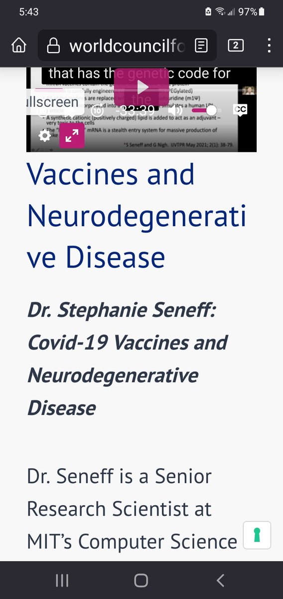 2fp_s's tweet photo. The @twitter-jailed Dr. STEPHANIE #seneff give a great talk about the #spikeProtein & NEURODEGENERATIVE DISEASE.
*I had 2 slow it down to 0.75 speed.
https://t.co/qcBscw4RqK
Btw anybody else's ANDROID PHONE STOP give them keyboard suggestions for previously USED hashtags? https://t.co/p4YGEm4zsg