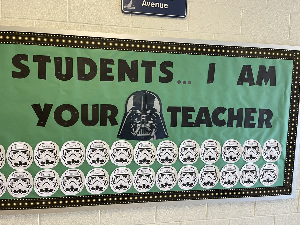 AndrewBuchheit's tweet photo. Our Bulletin Boards are up and ready to welcome our students on Monday. I appreciate all the time, effort, and work our Awesome Timberwolf Teachers put in to making our school and classrooms inviting and welcoming for our students. #TimberwolvesROCK https://t.co/hCIZGT8K3B