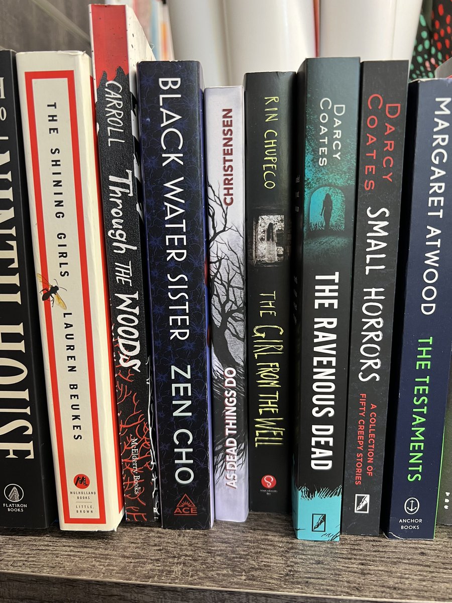 journeyN2horror's tweet photo. Just visited my local indie bookstore @seat_books for the first time to pick up AS DEAD THINGS DO by @TJC8085 and saw some books from people I recognize!! THEY HAVE A HORROR SECTION!! https://t.co/oZ86er7gdb