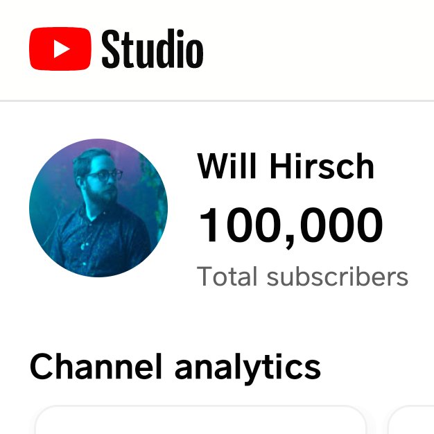 TheWillHirsch's tweet photo. WOOO WE DID IT 100K THANK YOU ALL SO MUCH!! https://t.co/EEWAabNLu2