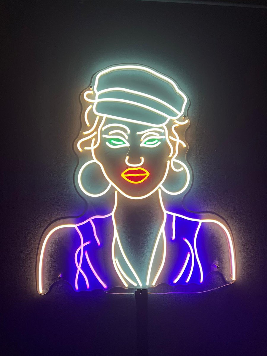 yellowpop's tweet photo. Custom neon for @Madonna @worldofwomennft #nft #madonna https://t.co/dG6O4s4vjv