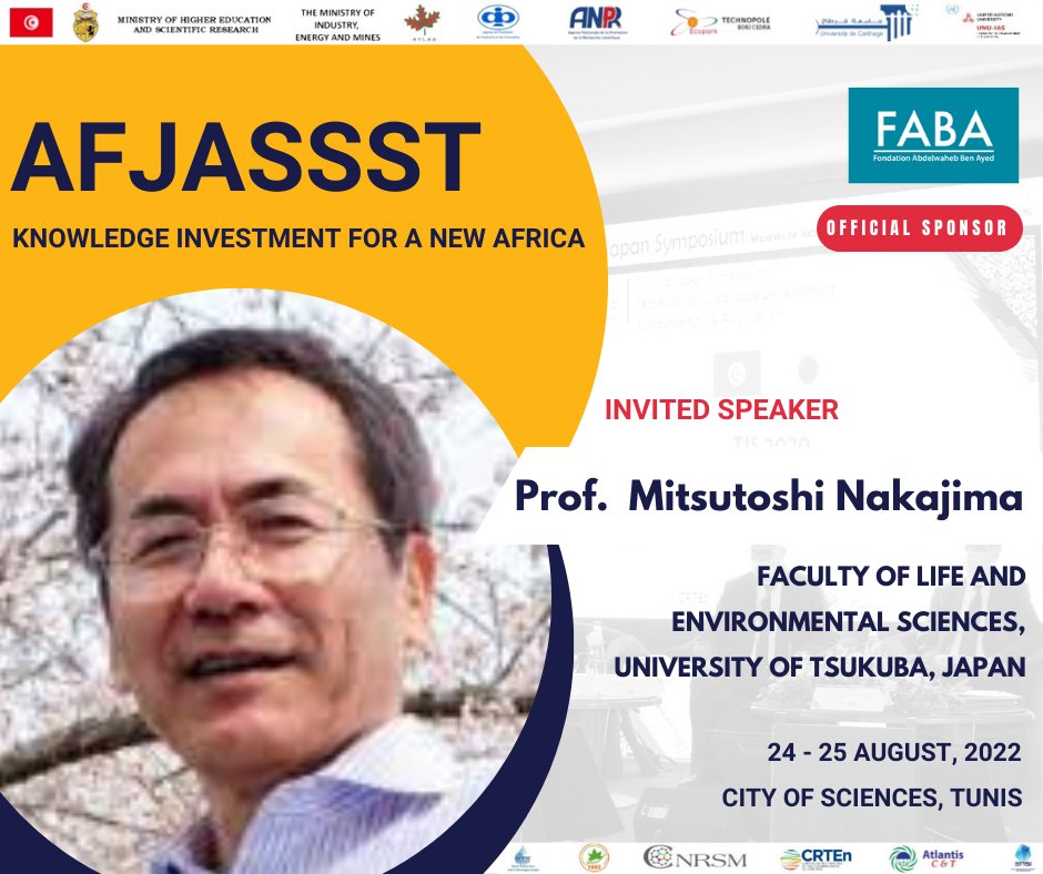 afjassst's tweet photo. AFJASSST ✨✨
🎙  Invited Speaker
🔹 Prof. Mitsutoshi NAKAJIMA
Faculty of Life and Environmental Sciences
University of Tsukuba, Japan
                                   
📄 https://t.co/m47kJvgTiU

📶 STAY TUNED ‼️‼️‼️ https://t.co/ahWwq6f1Tm